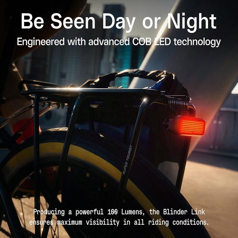 Knog Blinder Link Tail Light - 100 Lumen Bike Light, 50 Hour Runtime, Low Battery Indicator, Powerful Bike Light - Image 3